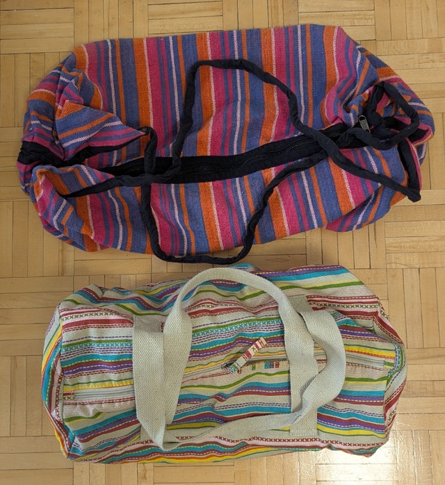 Yoga Women Rainbow Canvas Bag Tote/Beach Handbag Purse, Cute Tot - photo 4