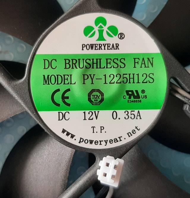 POWERYEAR PY-1225H12S PC Cooling Fan 120mm 12V 2-Pin - photo 4