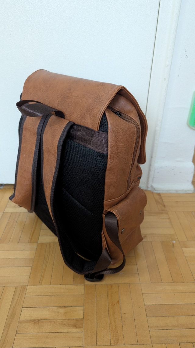 NEW PU Leather Backpack Laptop Large Capacity school,work,travel - photo 2