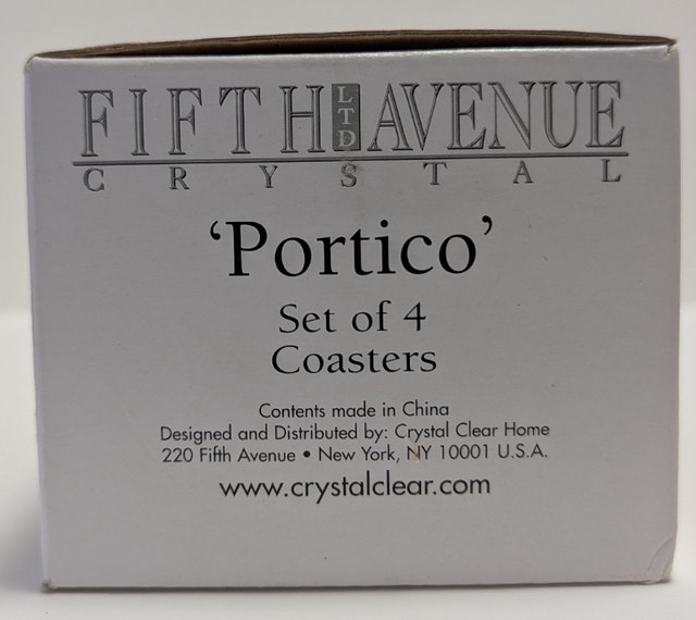 Fifth Avenue Set of 4 Lead Crystal Coasters - photo 4
