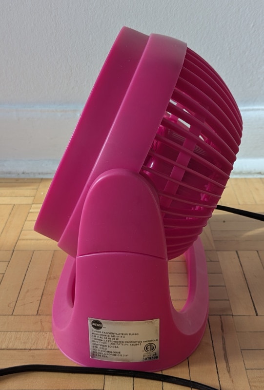 8" Likewise Pink Personal Fan tabletop - 2 Speed - photo 3