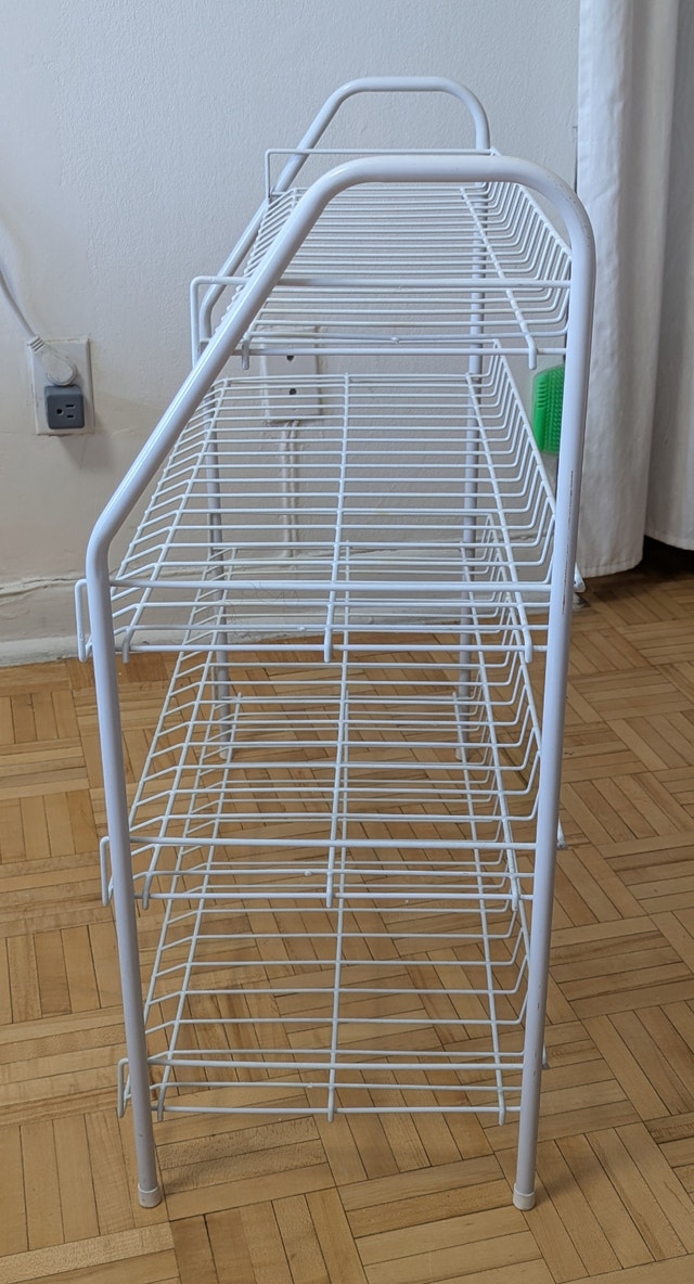 4-Level Steel Shoe Rack, Assemble a Minimalist White - photo 3