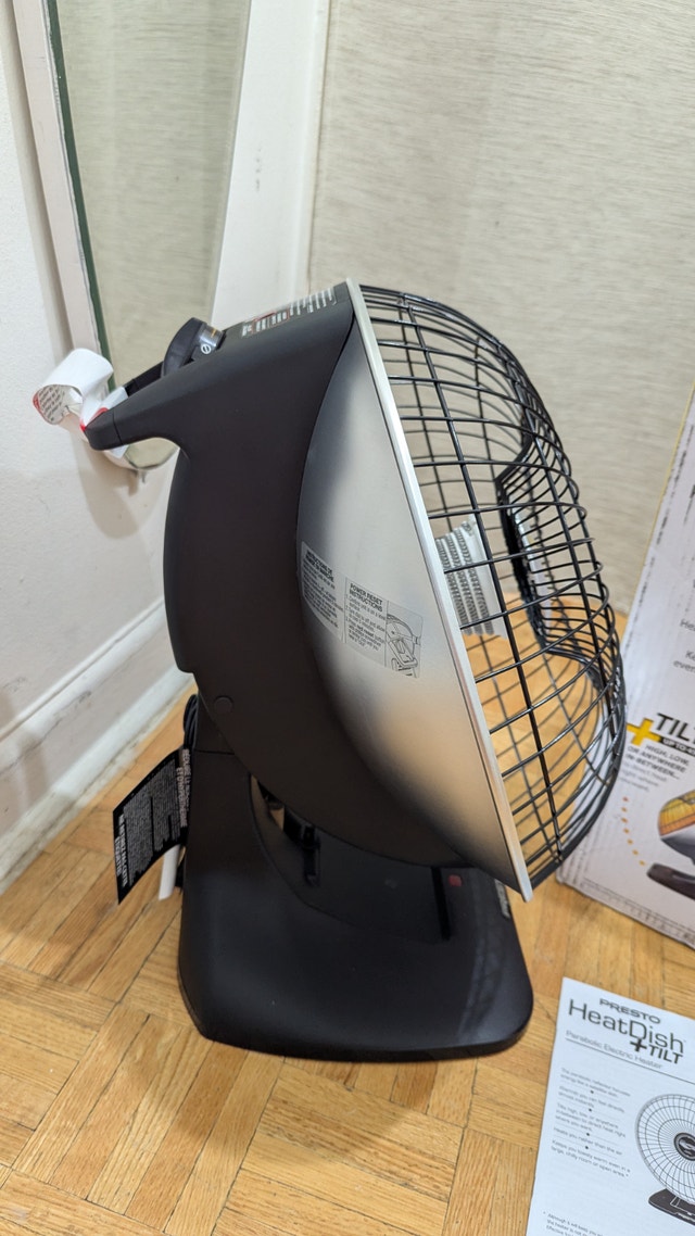 NEW PRESTO HeatDish Plus Tilt Parabolic Heater 1000W - photo 2