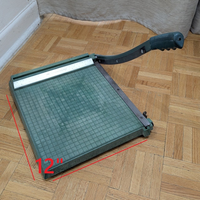Vintage Small 12 X 12" School Teacher Photo Paper Trimmer Cutter