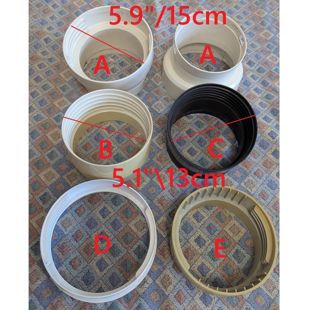 Hose Portable Adapter Air Conditioner AC Tube Connector Seal Pla