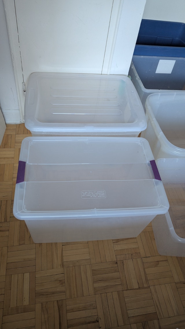 BIG Plastic Large Storage Box Bins Totes Containers to Organize - photo 3