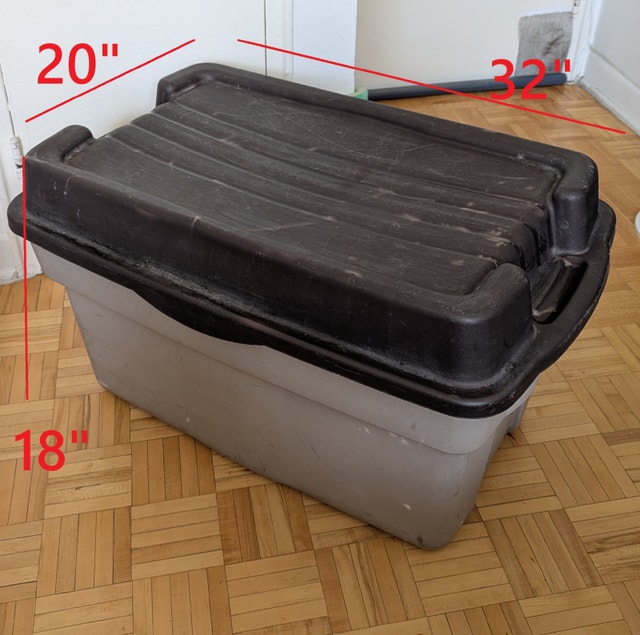 BIG Plastic Large Storage Box Bins Totes Containers to Organize - photo 5