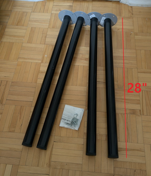 IKEA ADILS Table Desk Legs, black
