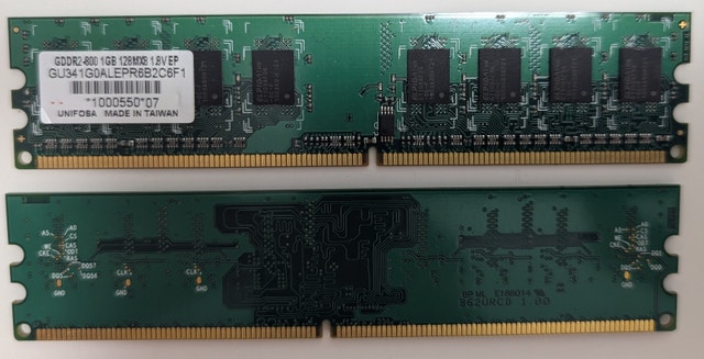 Desktop RAM GDDR2-800 1GB 128MX8 1.8V EP DIMM - photo 3