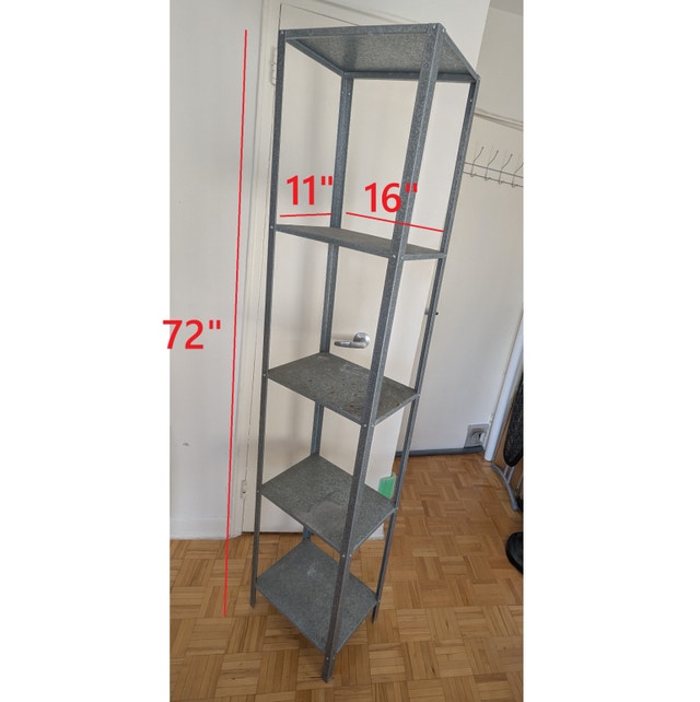 IKEA HYLLIS Metal Shelf unit Storage Organizer Stand Rack