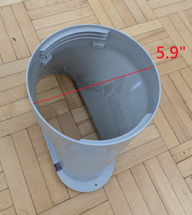 5.9"/15cm Exhaust Hose Adapter for Portable Air Conditioner