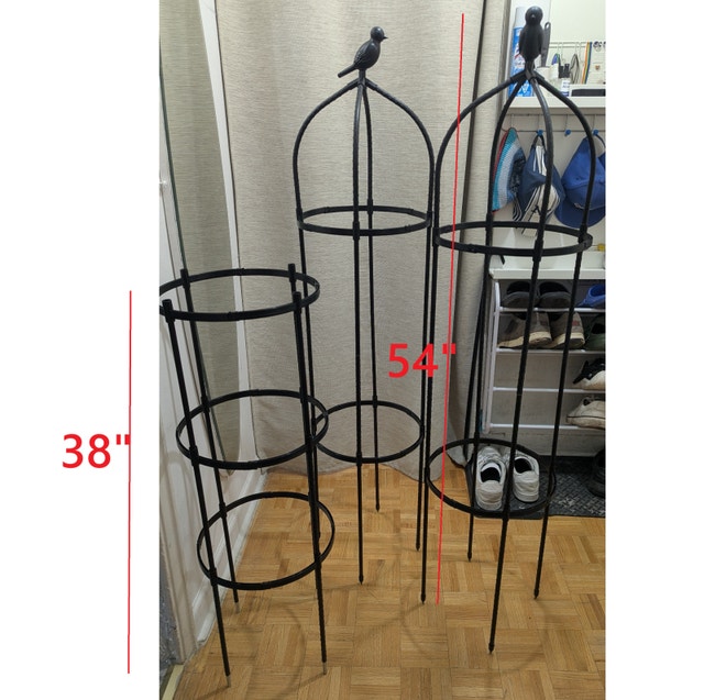 Plant Climbing Rack Steel Pipe Support Garden Obelisk Tall Tower