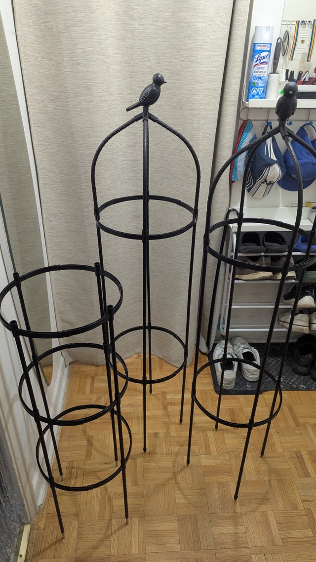 Plant Climbing Rack Steel Pipe Support Garden Obelisk Tall Tower - photo 2