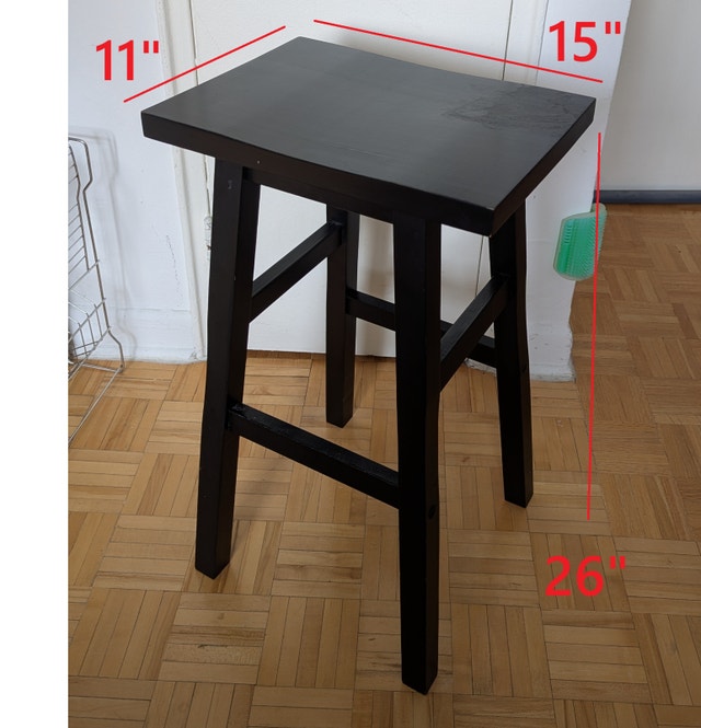 Bar Stool Chair Wooden for Dining Room Kitchen Living Room