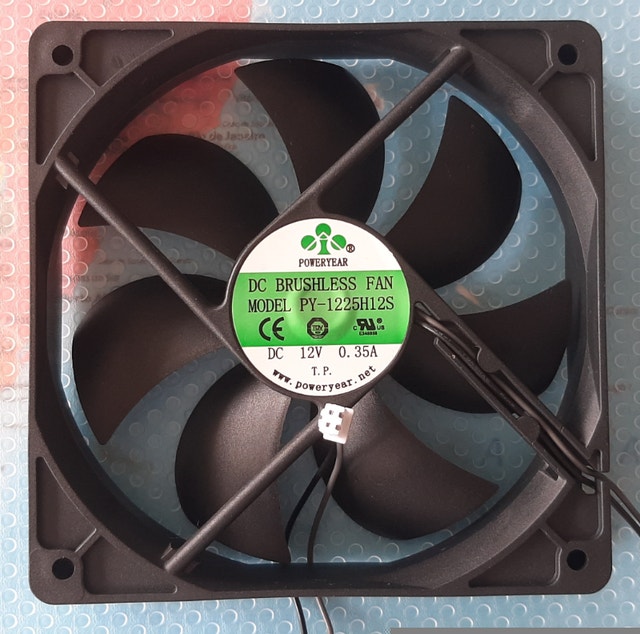 POWERYEAR PY-1225H12S PC Cooling Fan 120mm 12V 2-Pin - photo 3