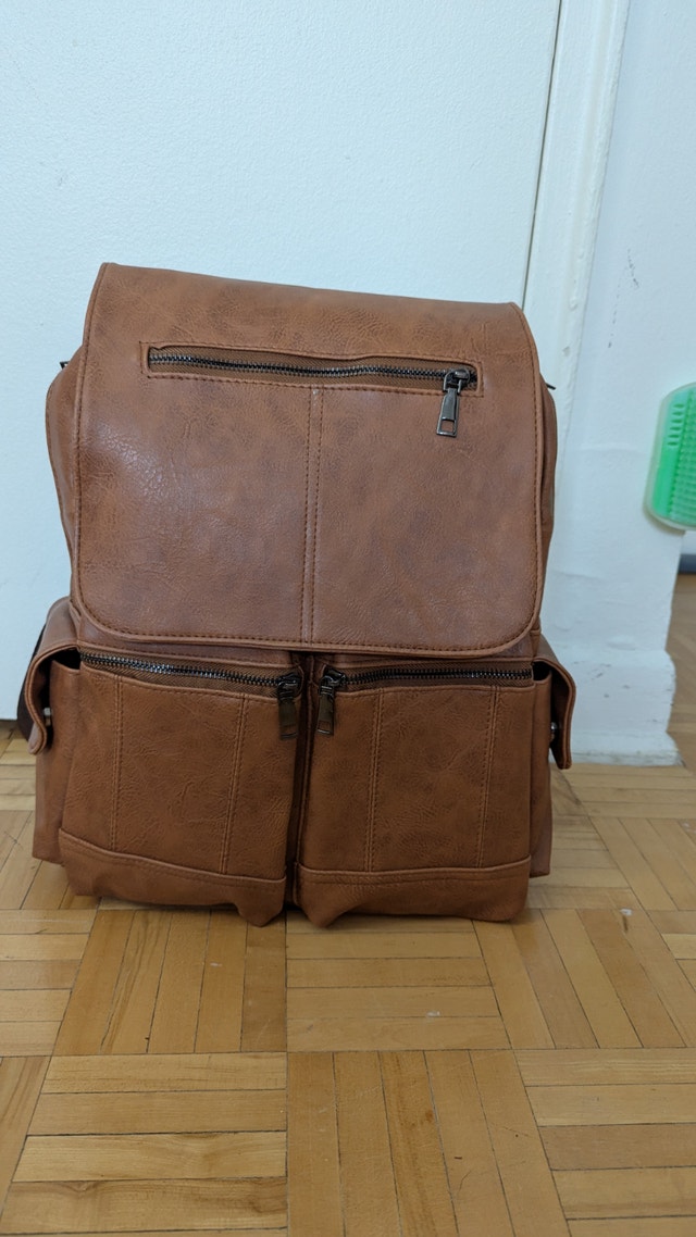 NEW PU Leather Backpack Laptop Large Capacity school,work,travel - photo 3