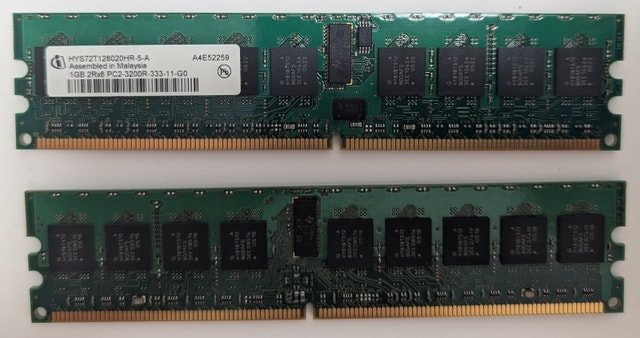1GB Infineon DDR2-400 PC2-3200R ECC Reg Server RAM