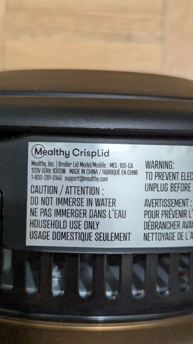 NEW CrispLid for Cooker to Air Fryer - photo 3