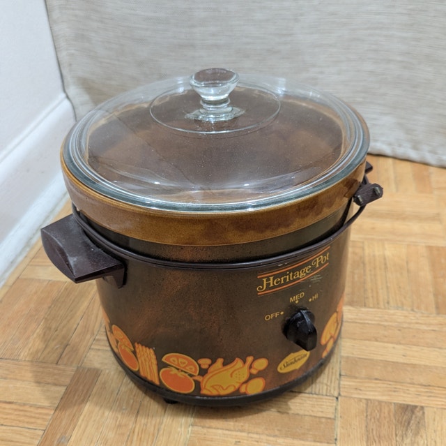 Slow Cooker Sunbeam Heritage Porcelain Ceramic Bowl Pot SC-2