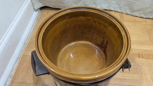Slow Cooker Sunbeam Heritage Porcelain Ceramic Bowl Pot SC-2 - photo 3