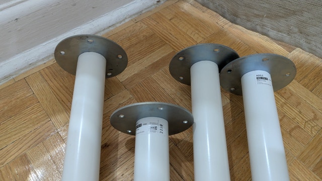 IKEA Table Desk Legs Set of 4 White - photo 2