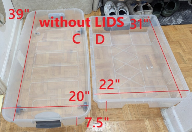 Box Storage Organizer, Under Bed Storage Bins Unit - photo 3