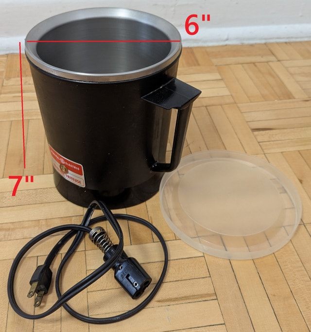 Vintage GE Electric Fryer Pot Mini-Fry Friteuse (515 Watt)