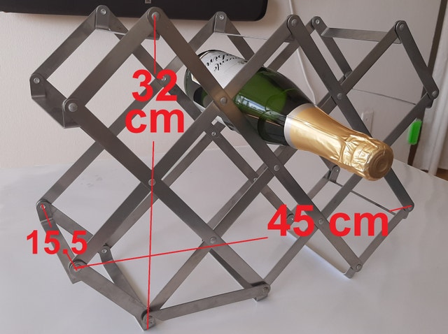 Wine Rack Storage, Wine Holder for Bottle, Floor Tabletop Wine B - photo 2