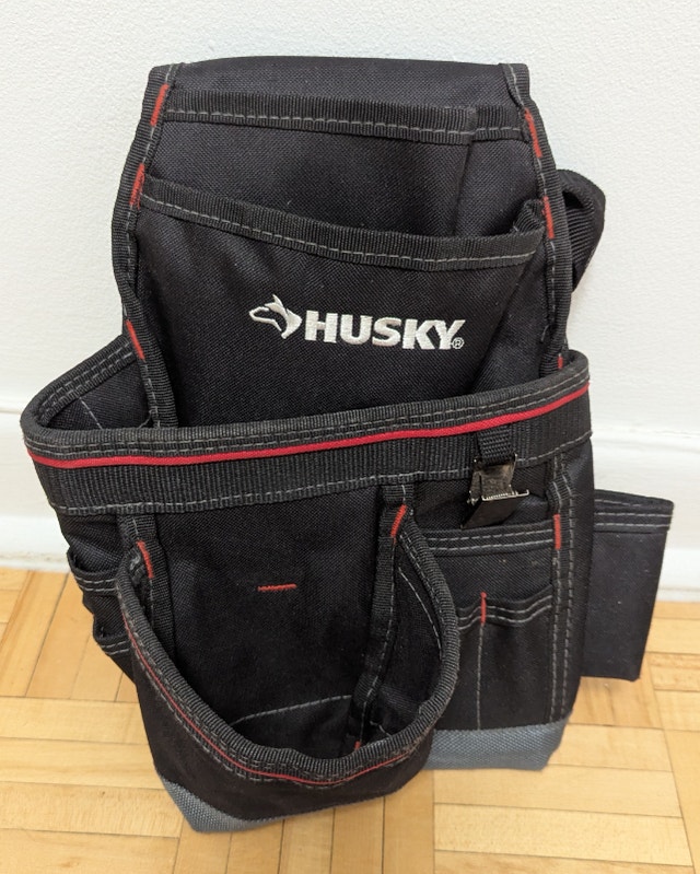 HUSKY CARPENTER'S RIG Tool Belt Pouch Bag