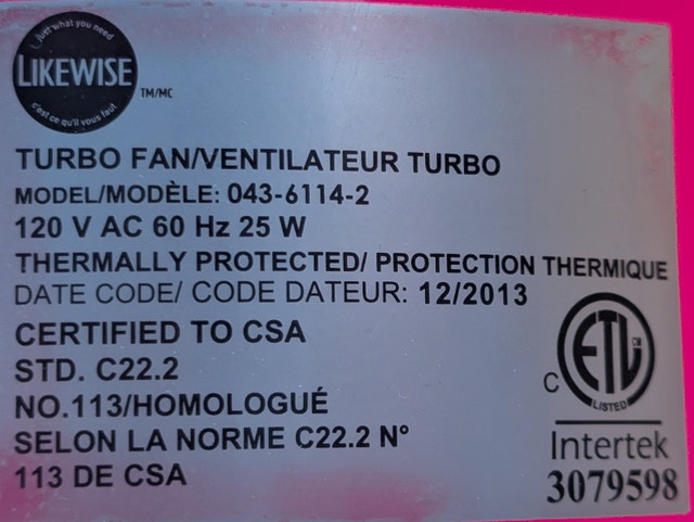 8" Likewise Pink Personal Fan - 2 Speed - photo 5