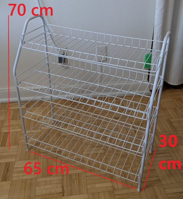 4-Level Steel Shoe Rack, Assemble a Minimalist White
