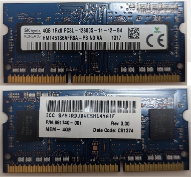 SK hynix 4GB DDR3 Laptop RAM