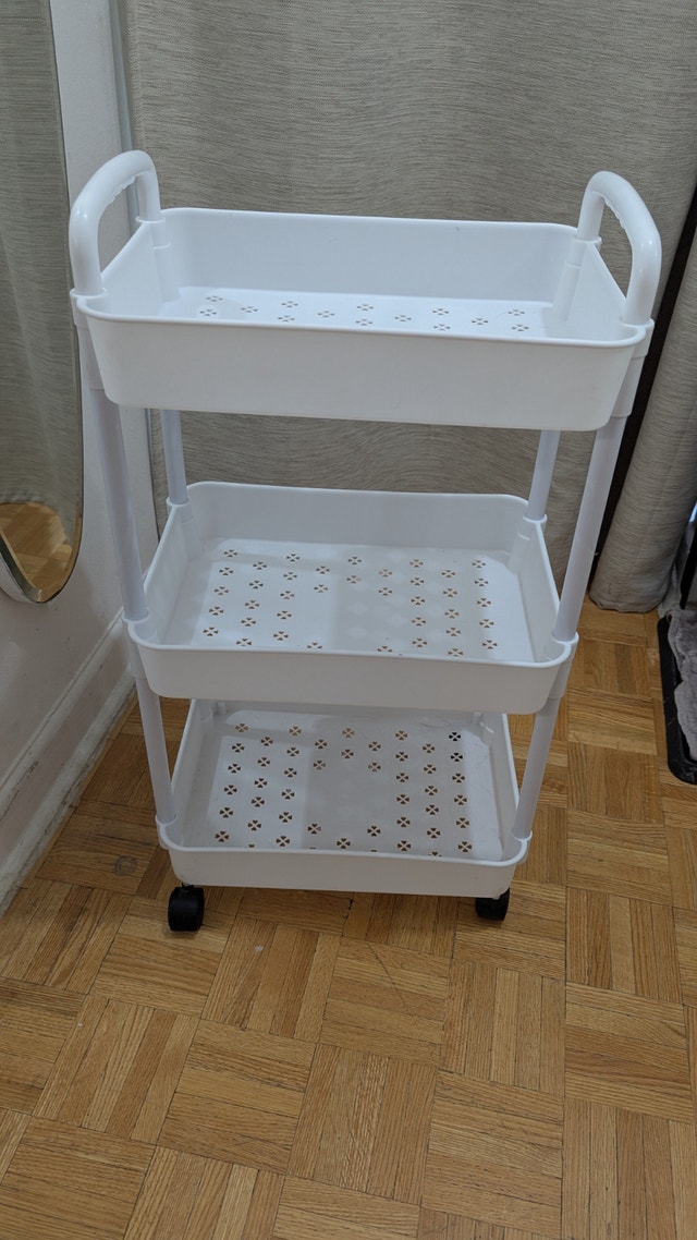 Plastic 3-Tier Storage Shelf Unit - photo 2