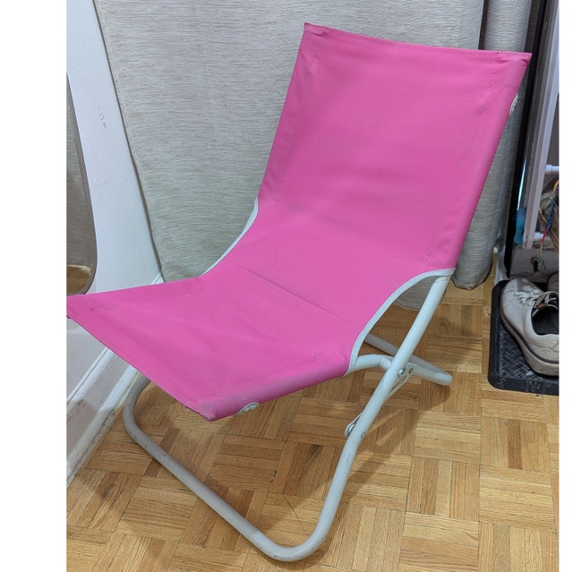 Low Beach Chair, Folding Recliner Camping Chair for Adults