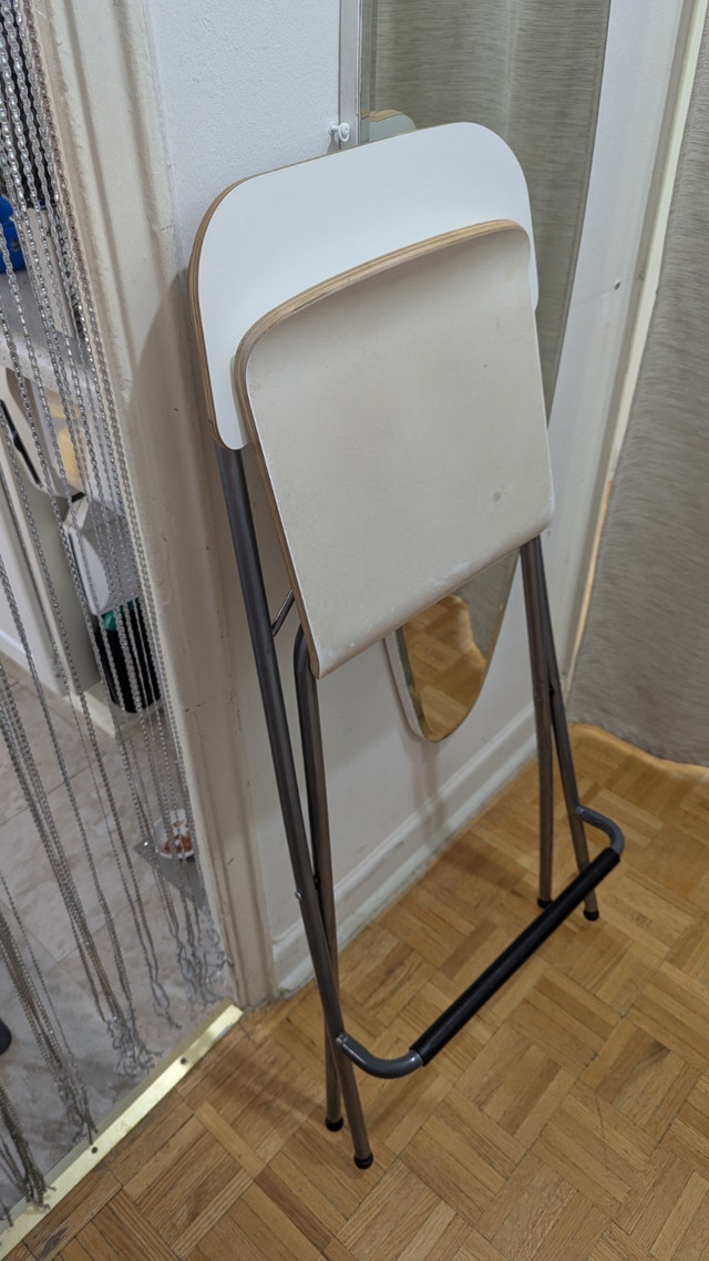 FRANKLIN Bar Stool with backrest, foldable, counter height - photo 3