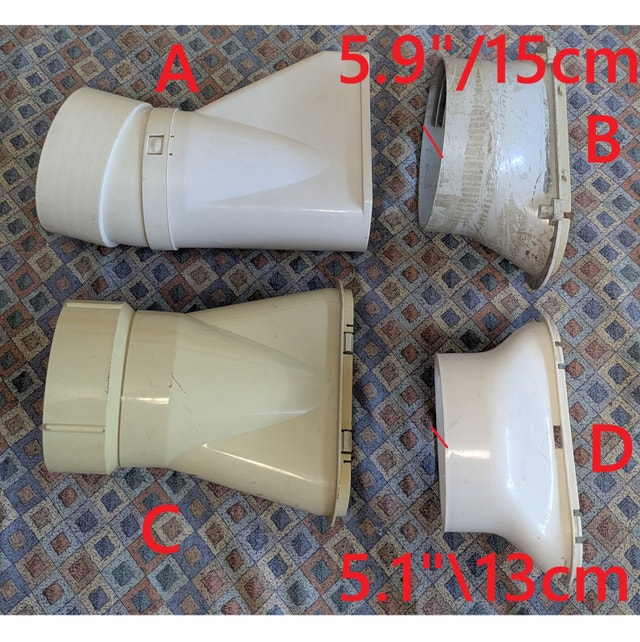 Exhaust Adapter Hose Portable Air Conditioner AC Tube Connector