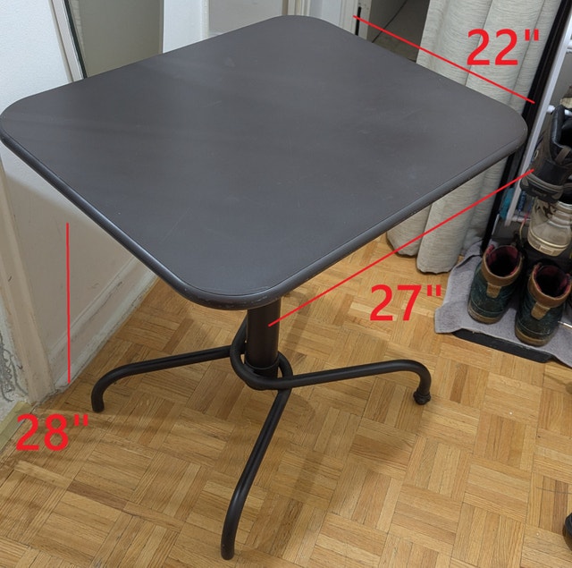 Portable Folding TV Bed Dinner Table Furniture Metal