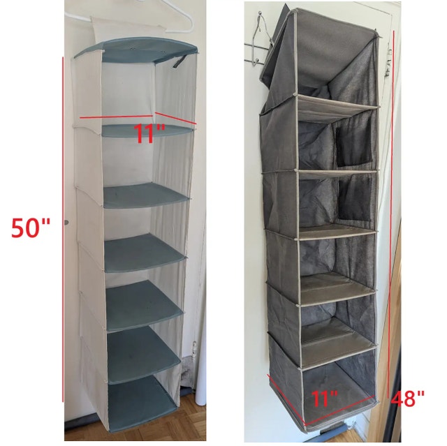 6-Shelf Hanging Closet Organizer