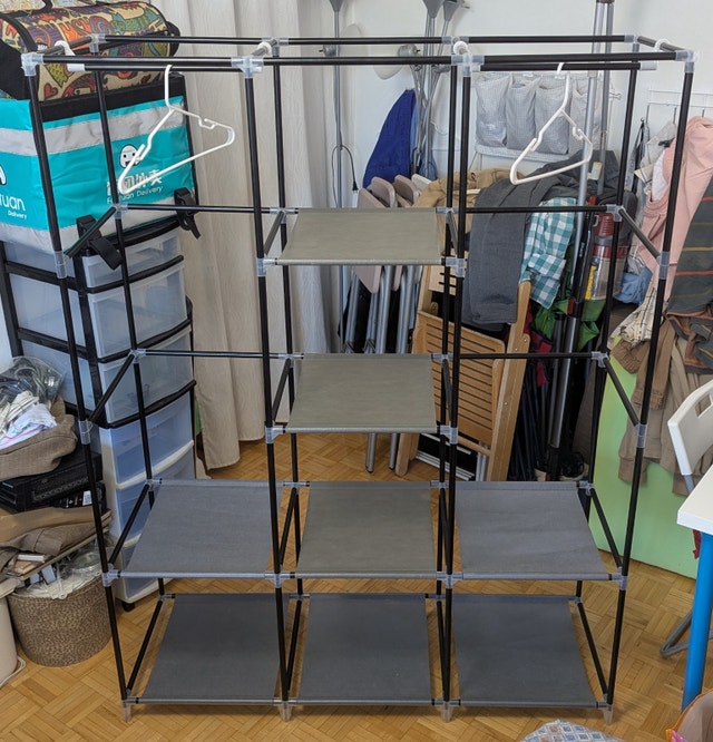 Portable Folding Wardrobe Fabric Closet - photo 2