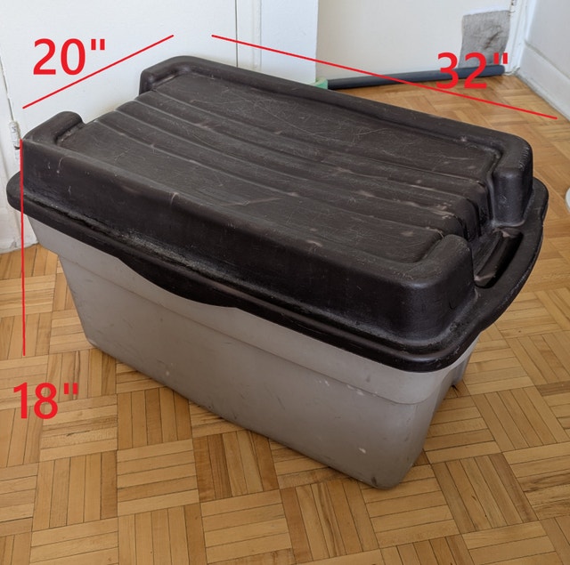 HUGE Plastic Large Storage Box Bins Totes Containers to Organize