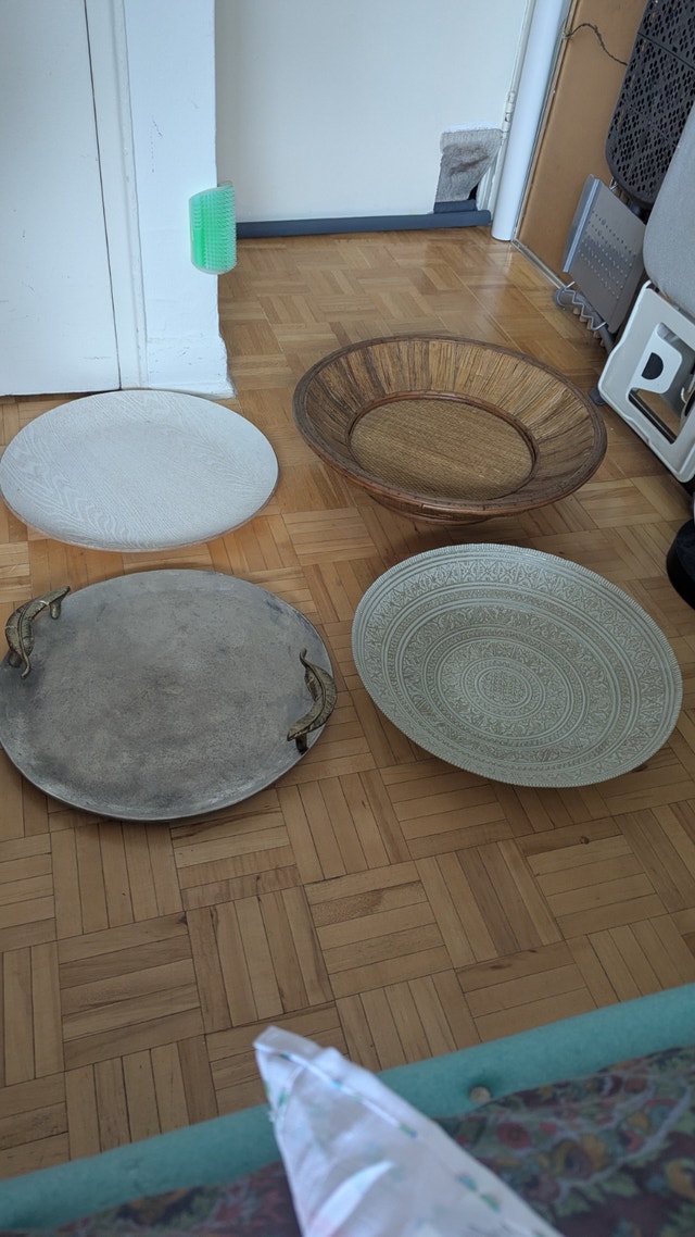 BIG HUGE Platter Tray Dish Plate Wood, Bamboo, Glass, Metal - photo 2