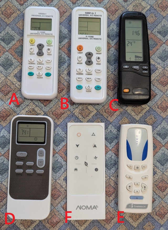 Replacement Remote Control for Air Conditioner Hisense LG DeLong