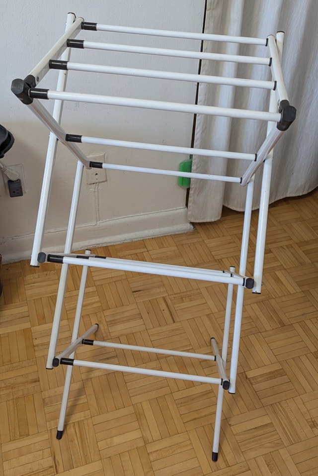 Expandable Portable Folding 3 Tiers Clothes Drying Rack - photo 2