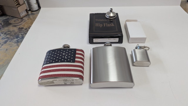 Stainless Portable Mini Flat Liquor Bottle Hip Flask Alcohol Fla - photo 2
