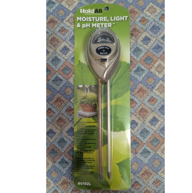 NEW Houseplant Soil Meter 3 in1 pH/Moisture/Light