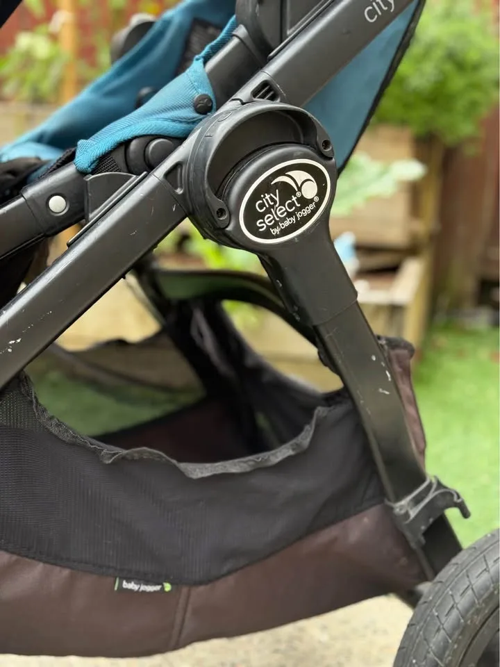 City Select Double Stroller by Baby Jogger in teal image indicator(5)