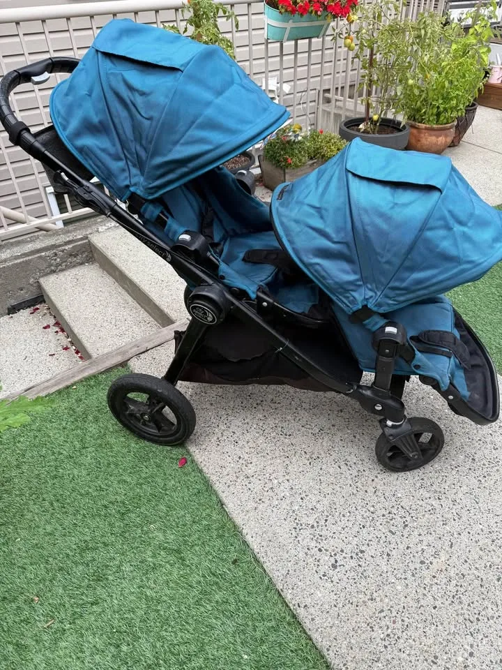 City Select Double Stroller by Baby Jogger in teal image indicator(10)