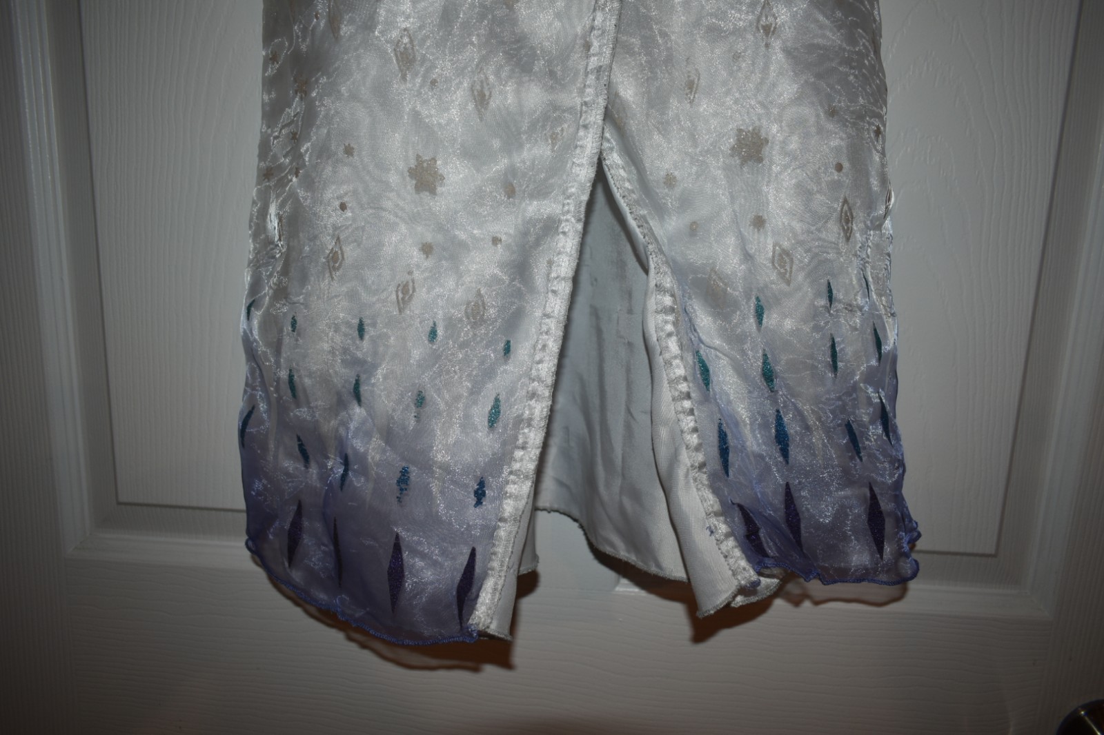 Disney Frozen Girls White Dress SZ 5 - photo 3