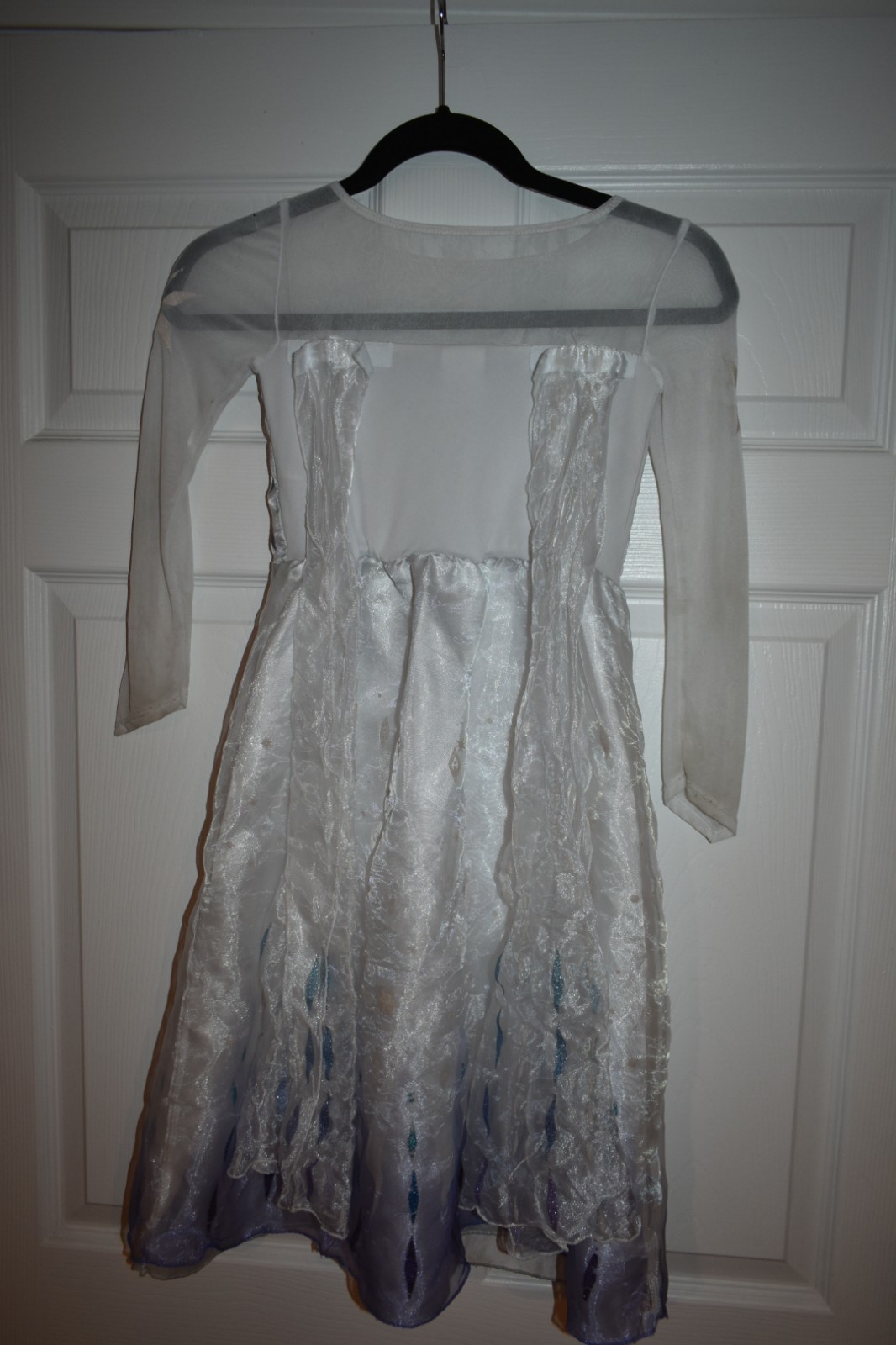 Disney Frozen Girls White Dress SZ 5 - photo 4