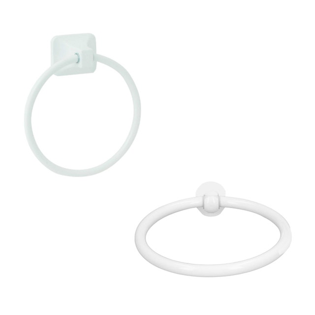 Franklin Brass Futura Towel Ring - White - photo 4